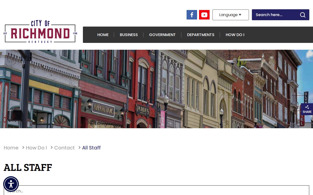 Richmond residents directory city staff search