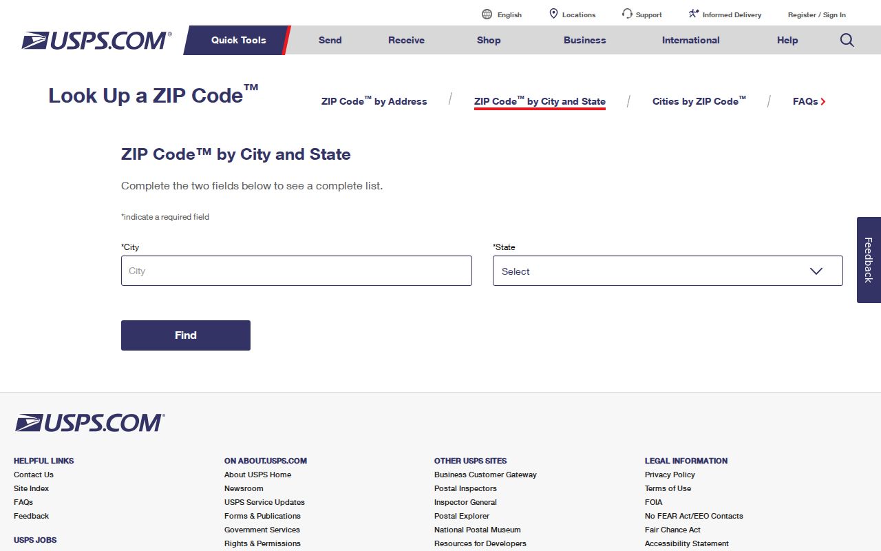 Official USPS lookup for normalizing Richmond street addresses